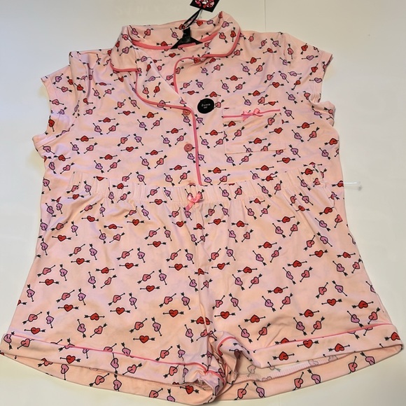 FABULOUS 2 pc Valentines Hearts pajama set Women’s Large - Picture 10 of 13